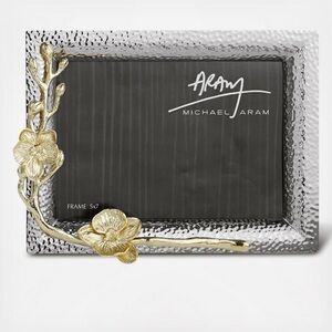 Michael Aram Silver and Gold Floral Picture Frame